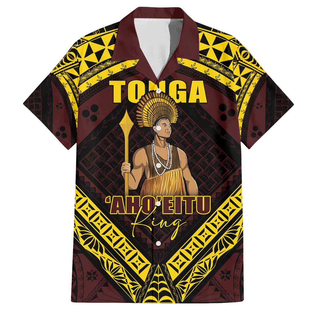 Tonga First King Family Matching Tank Maxi Dress and Hawaiian Shirt Ahoeitu Know Your Roots