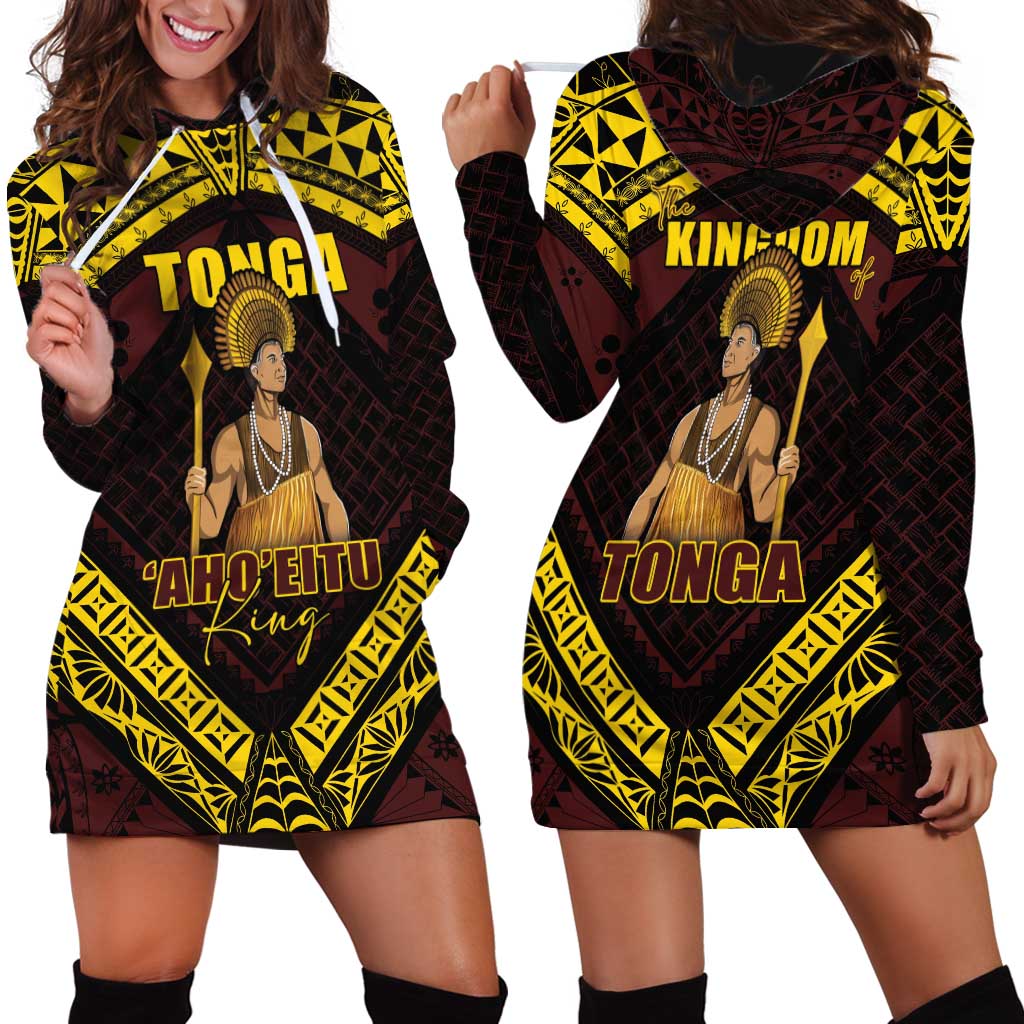 Tonga First King Hoodie Dress Ahoeitu Know Your Roots