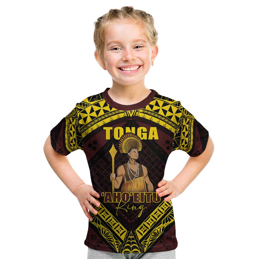 Tonga First King Kid T Shirt Ahoeitu Know Your Roots
