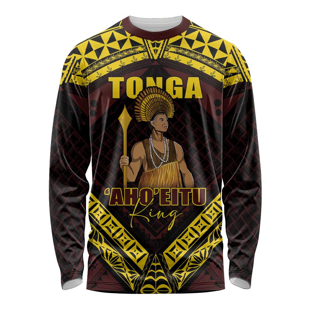 Tonga First King Long Sleeve Shirt Ahoeitu Know Your Roots
