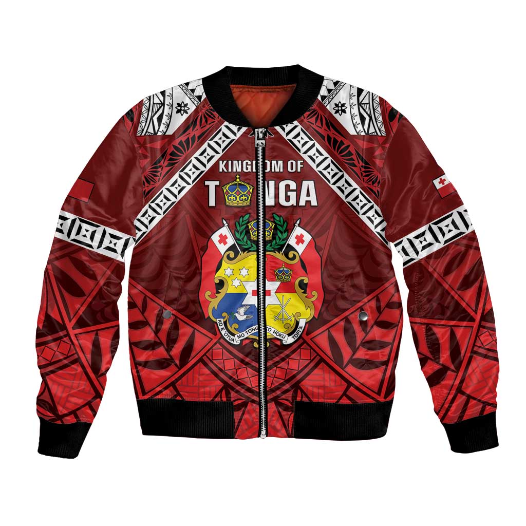 Tonga Emancipation Day Bomber Jacket Tongan Kupesi Pattern