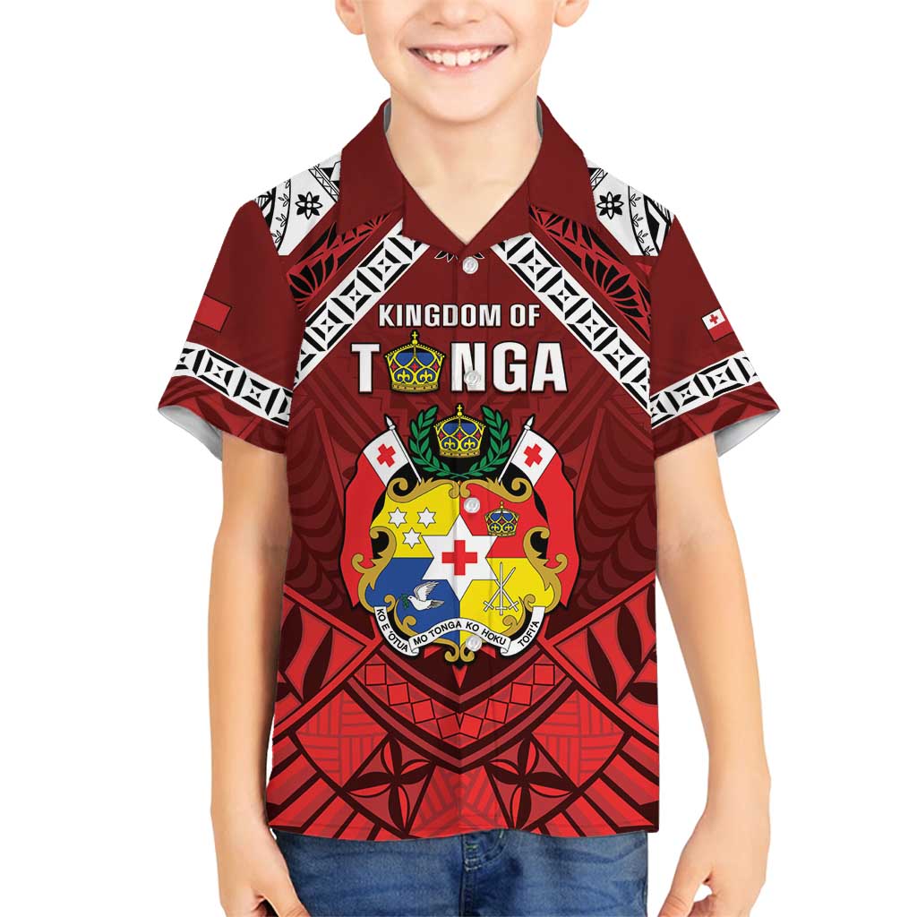 Tonga Emancipation Day Family Matching Long Sleeve Bodycon Dress and Hawaiian Shirt Tongan Kupesi Pattern