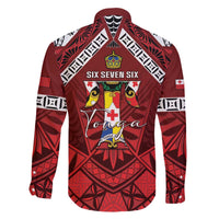 Tonga Emancipation Day Family Matching Off The Shoulder Long Sleeve Dress and Hawaiian Shirt Tongan Kupesi Pattern