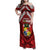 Tonga Emancipation Day Family Matching Off Shoulder Maxi Dress and Hawaiian Shirt Tongan Kupesi Pattern