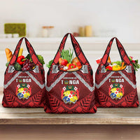 Tonga Emancipation Day Grocery Bag Tongan Kupesi Pattern