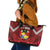 Tonga Emancipation Day Leather Tote Bag Tongan Kupesi Pattern