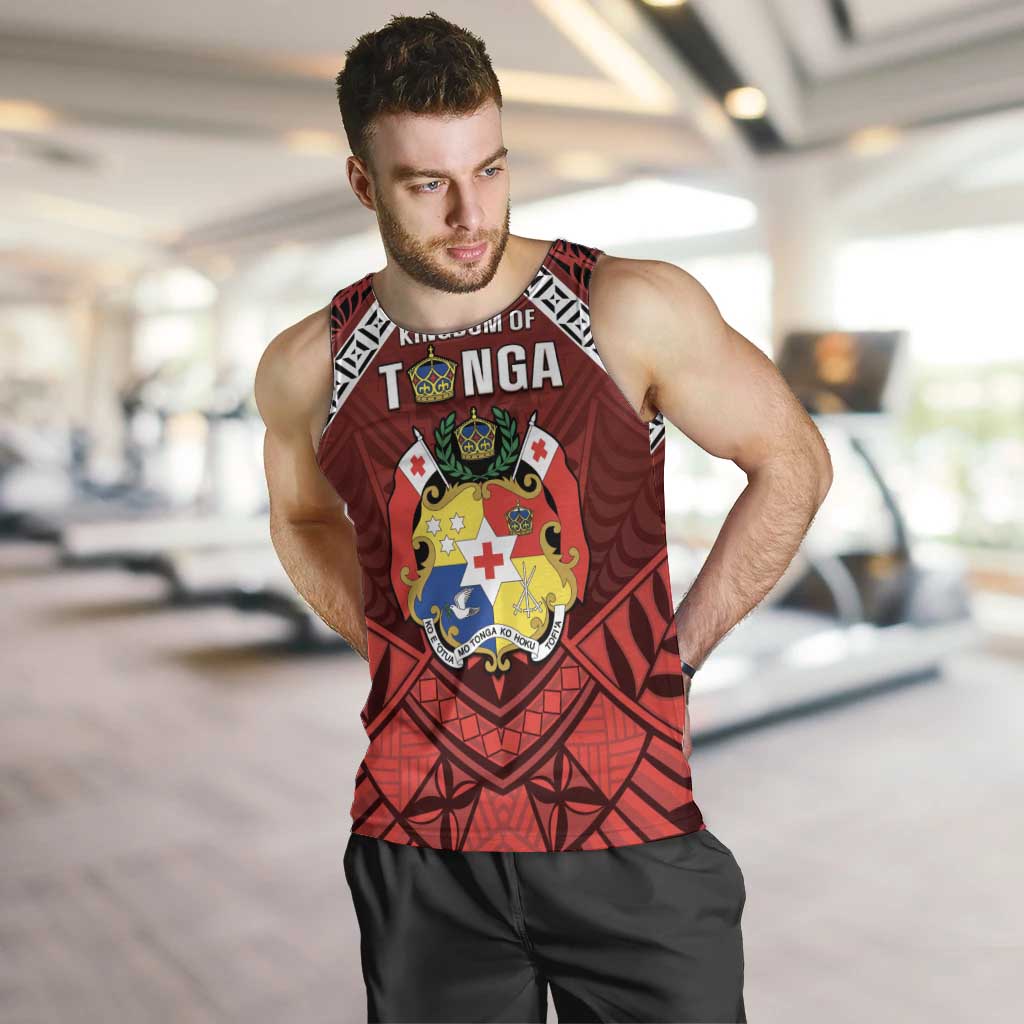Tonga Emancipation Day Men Tank Top Tongan Kupesi Pattern