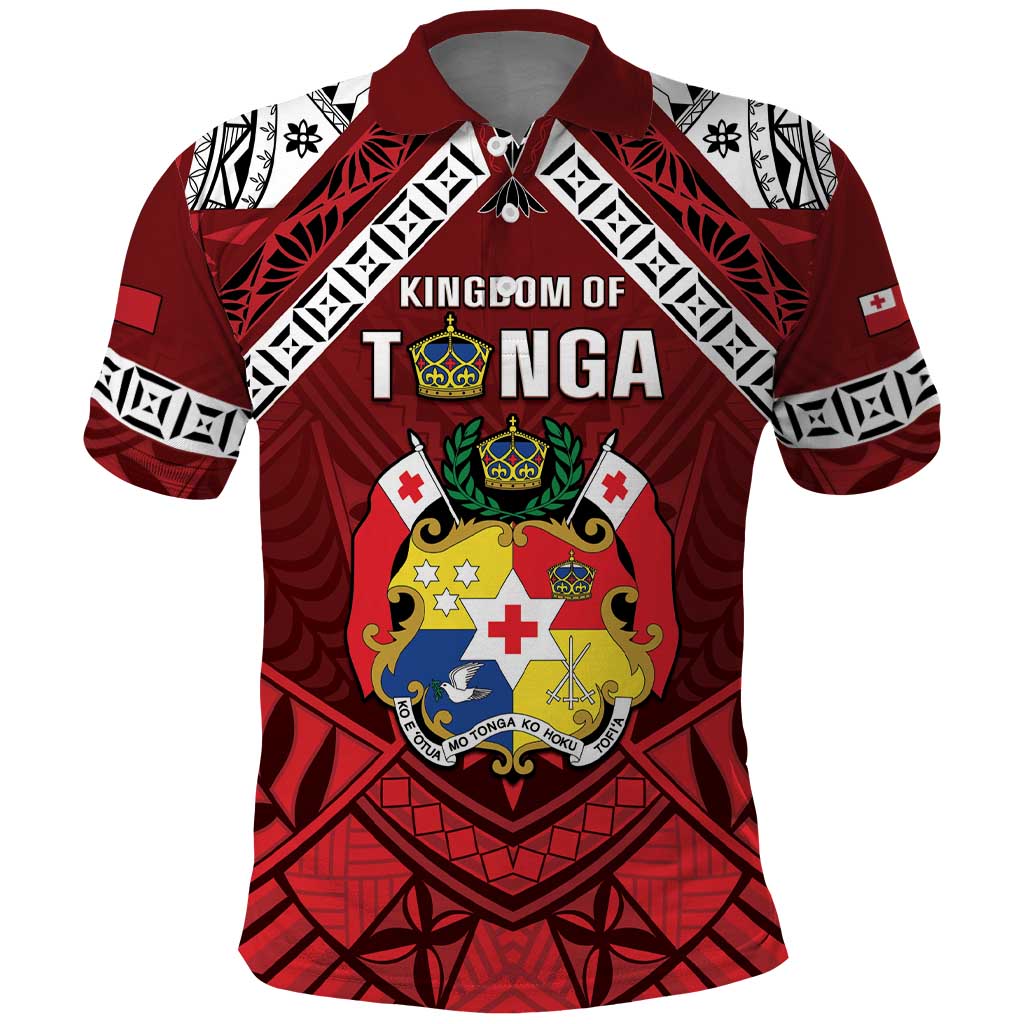 Tonga Emancipation Day Polo Shirt Tongan Kupesi Pattern