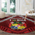 Tonga Emancipation Day Round Carpet Tongan Kupesi Pattern