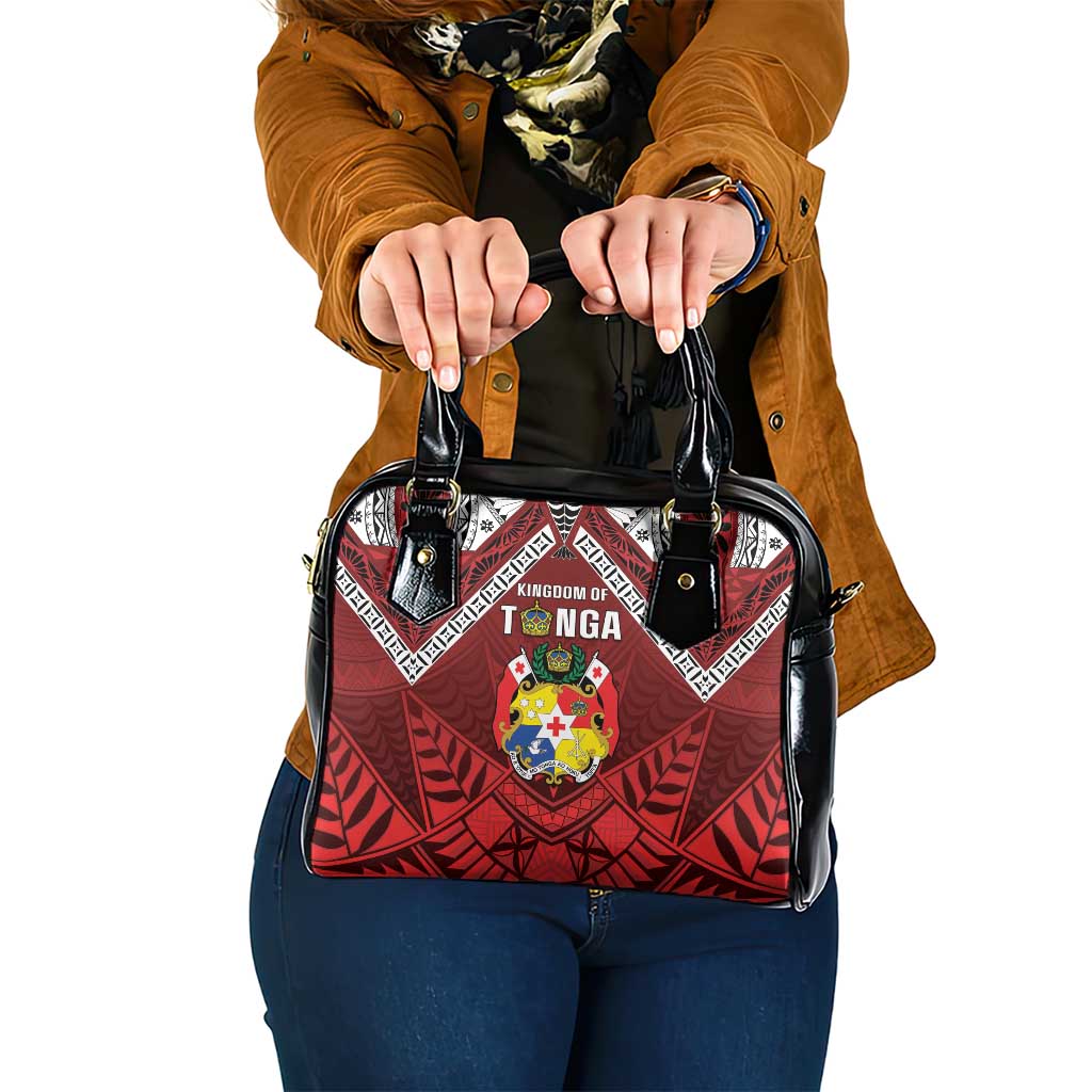 Tonga Emancipation Day Shoulder Handbag Tongan Kupesi Pattern