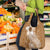 Tonga Kupesi Ngatu Grocery Bag Vintage Brown Plumeria
