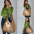 Tonga Kupesi Ngatu Grocery Bag Vintage Brown Plumeria