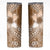 Tonga Kupesi Ngatu Skinny Tumbler Vintage Brown Plumeria