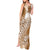Tonga Kupesi Ngatu Tank Maxi Dress Vintage Brown Plumeria