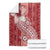 Tonga Kupesi Ngatu Blanket Vintage Red Plumeria