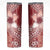 Tonga Kupesi Ngatu Skinny Tumbler Vintage Red Plumeria