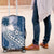 Tonga Kupesi Ngatu Luggage Cover Vintage Blue Plumeria