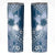 Tonga Kupesi Ngatu Skinny Tumbler Vintage Blue Plumeria