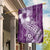 Tonga Kupesi Ngatu Garden Flag Vintage Purple Plumeria