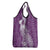 Tonga Kupesi Ngatu Grocery Bag Vintage Purple Plumeria