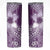 Tonga Kupesi Ngatu Skinny Tumbler Vintage Purple Plumeria