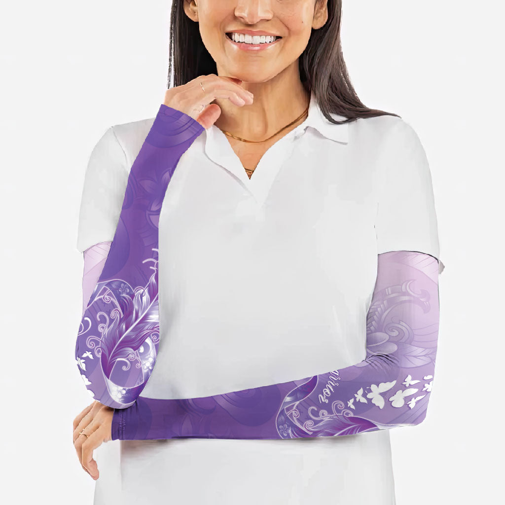 Lupus Awareness Month Arm Sleeves Polynesian Style