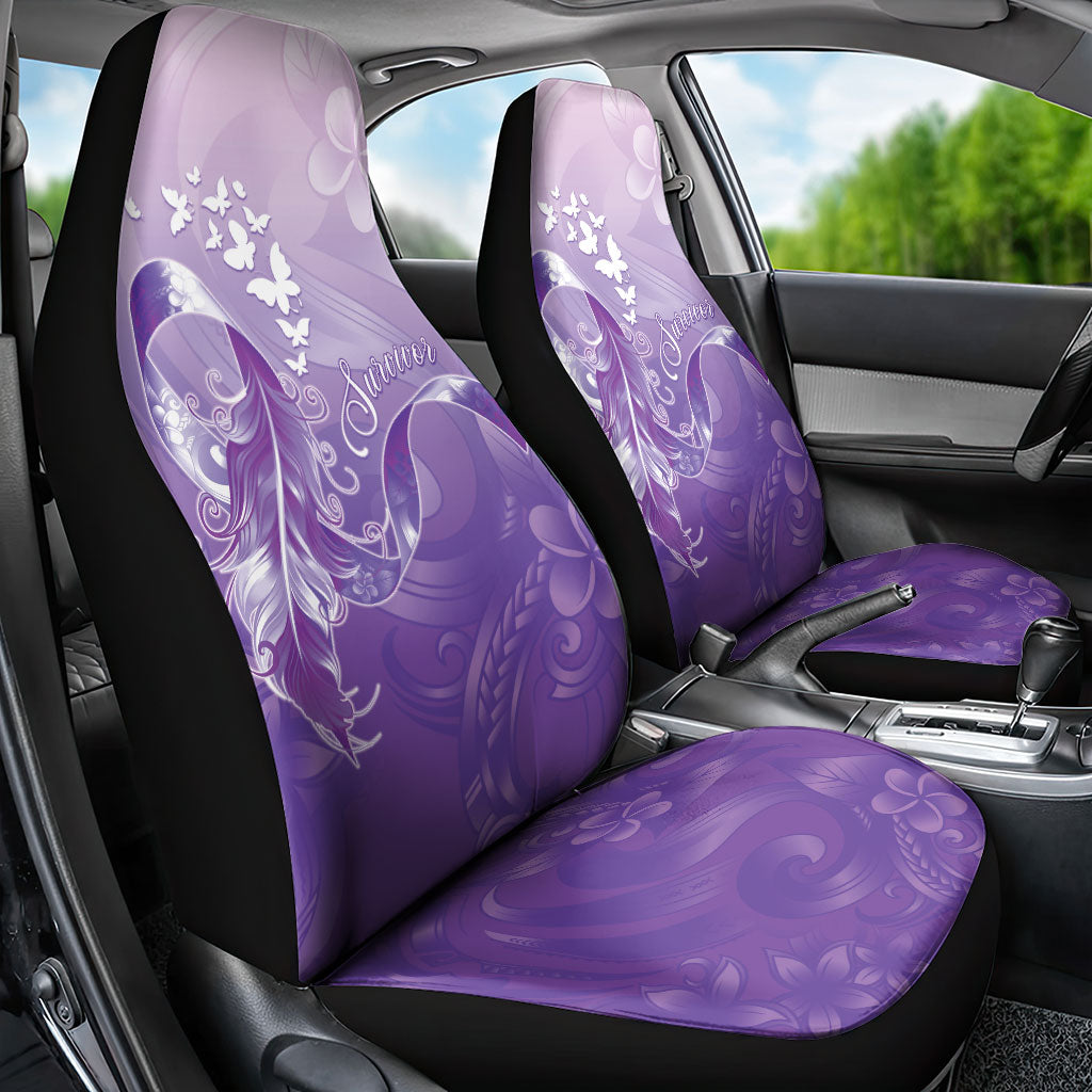 Lupus Awareness Month Car Seat Cover Polynesian Style