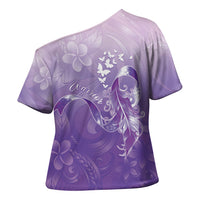 Lupus Awareness Month Cross Shoulder Shirt Polynesian Style