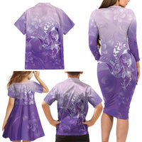 Lupus Awareness Month Family Matching Long Sleeve Bodycon Dress and Hawaiian Shirt Polynesian Style LT05 - Polynesian Pride