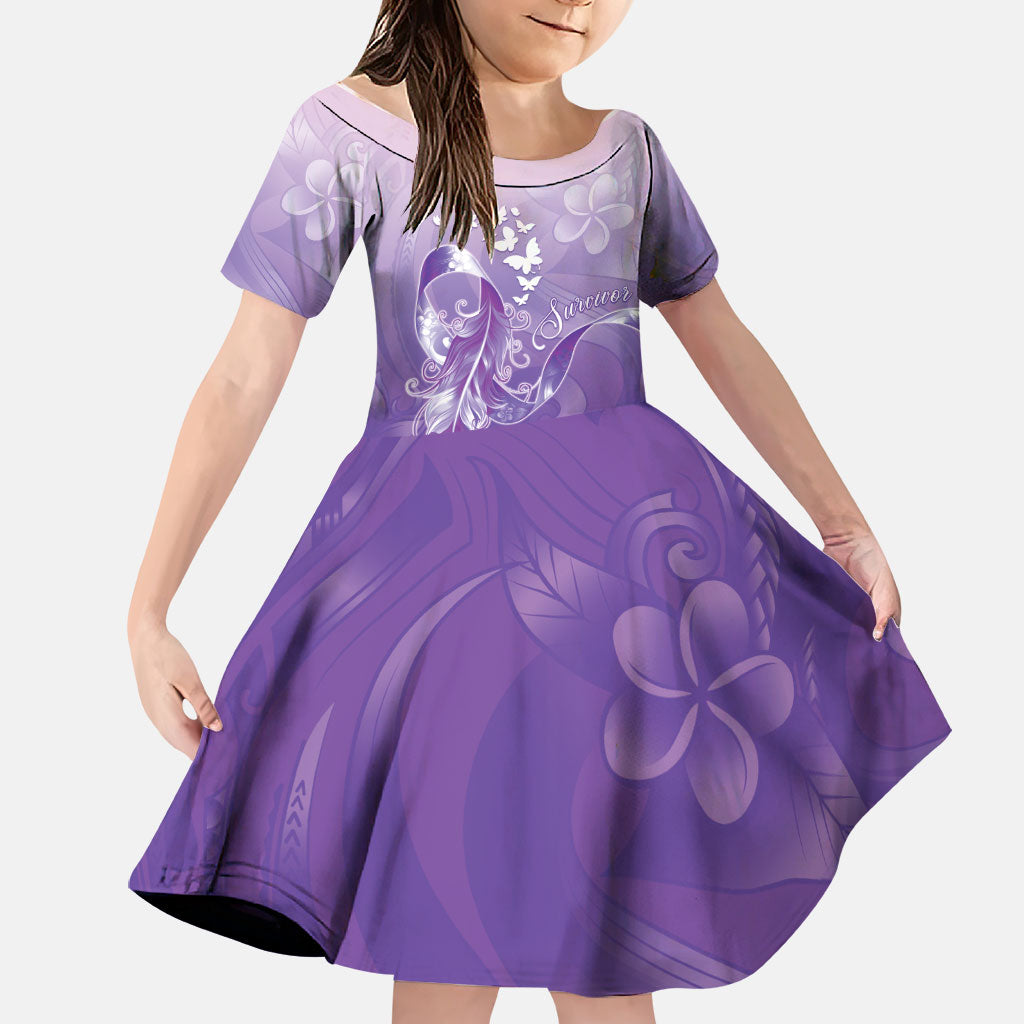 Lupus Awareness Month Family Matching Off Shoulder Short Dress and Hawaiian Shirt Polynesian Style