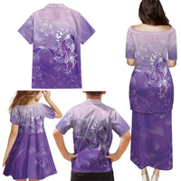 Lupus Awareness Month Family Matching Puletasi and Hawaiian Shirt Polynesian Style