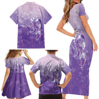 Lupus Awareness Month Family Matching Short Sleeve Bodycon Dress and Hawaiian Shirt Polynesian Style LT05 - Polynesian Pride