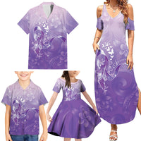 Lupus Awareness Month Family Matching Summer Maxi Dress and Hawaiian Shirt Polynesian Style LT05 - Polynesian Pride