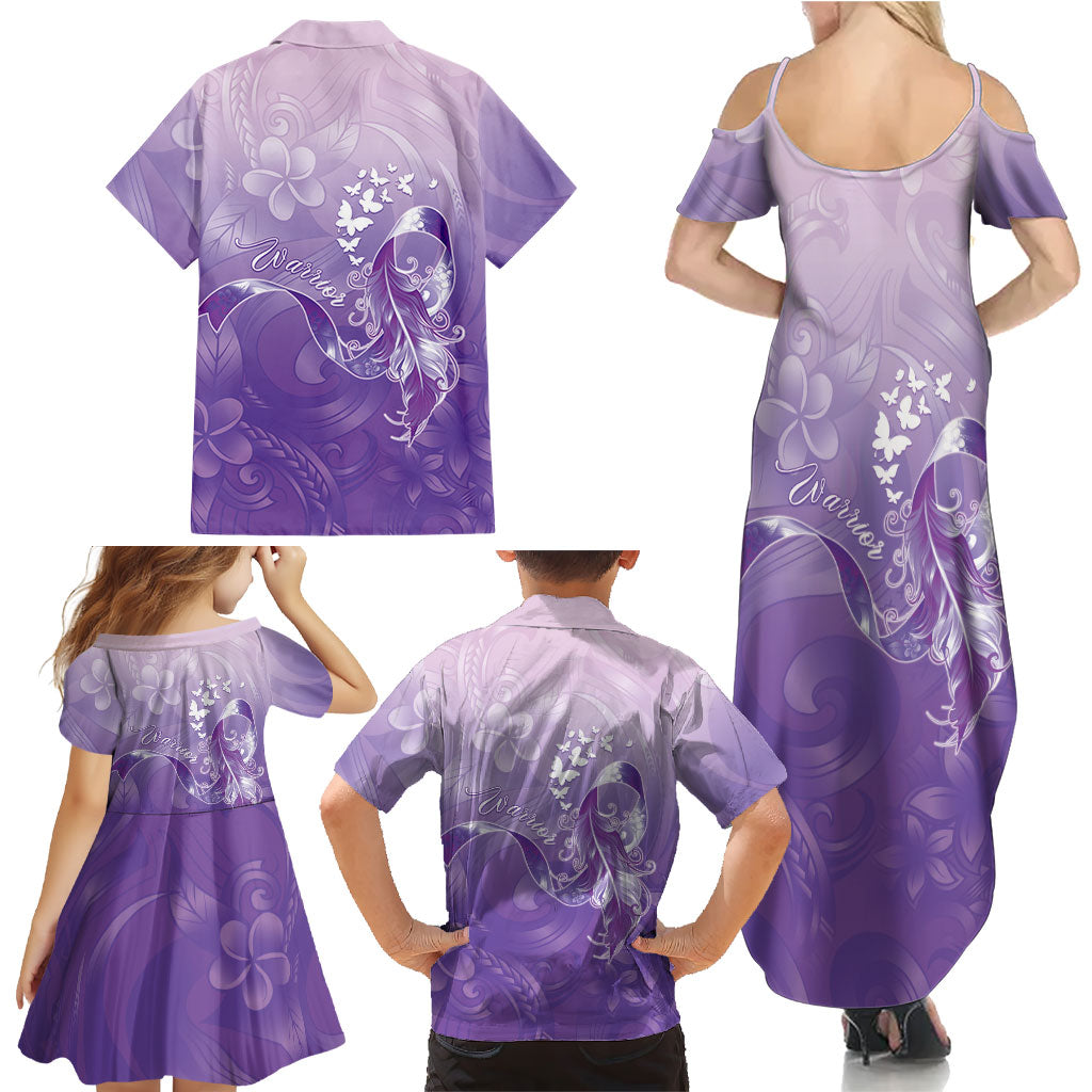 Lupus Awareness Month Family Matching Summer Maxi Dress and Hawaiian Shirt Polynesian Style LT05 - Polynesian Pride