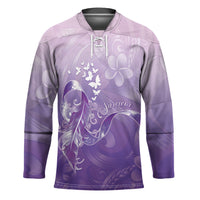 Lupus Awareness Month Hockey Jersey Polynesian Style