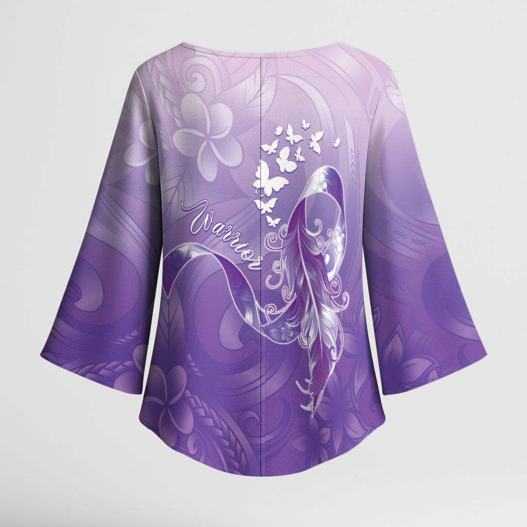 Lupus Awareness Month Kimono Sleeve Blouse Polynesian Style