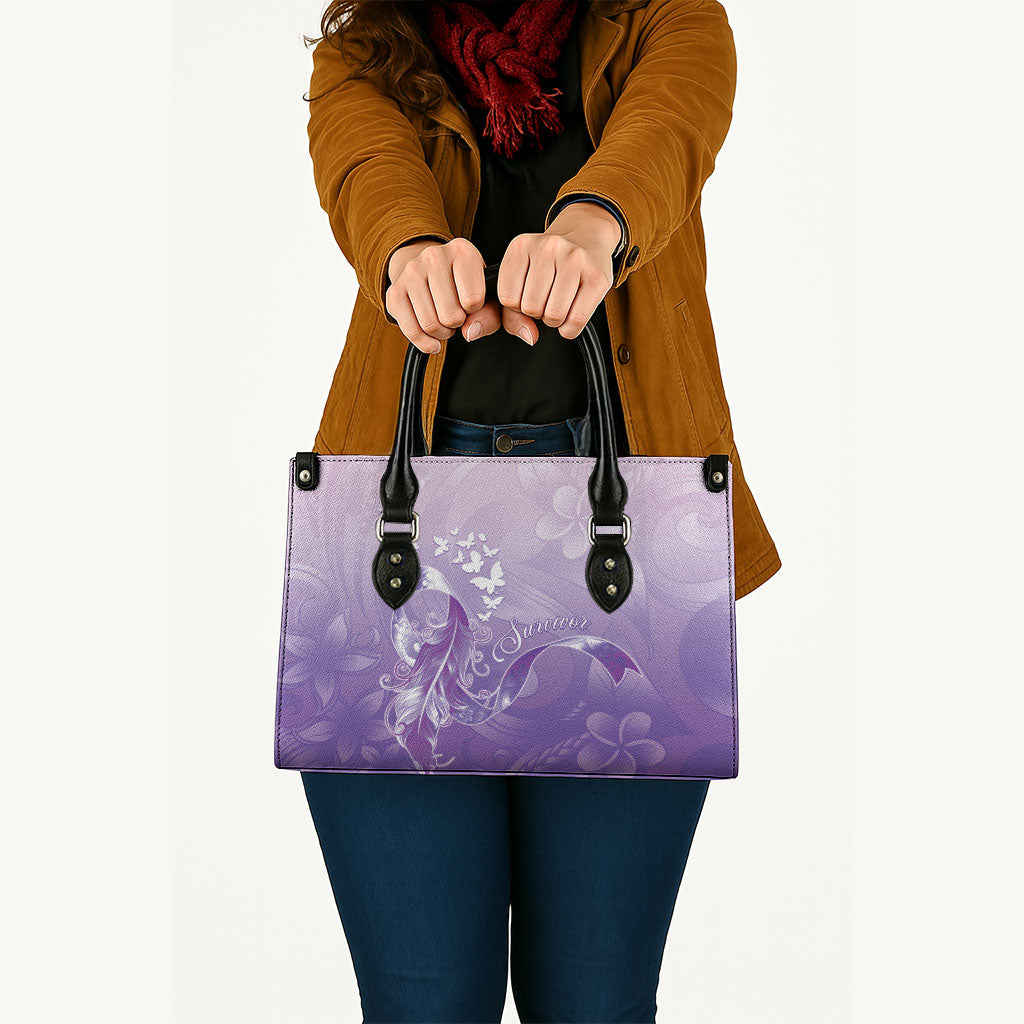Lupus Awareness Month Leather Bag Polynesian Style
