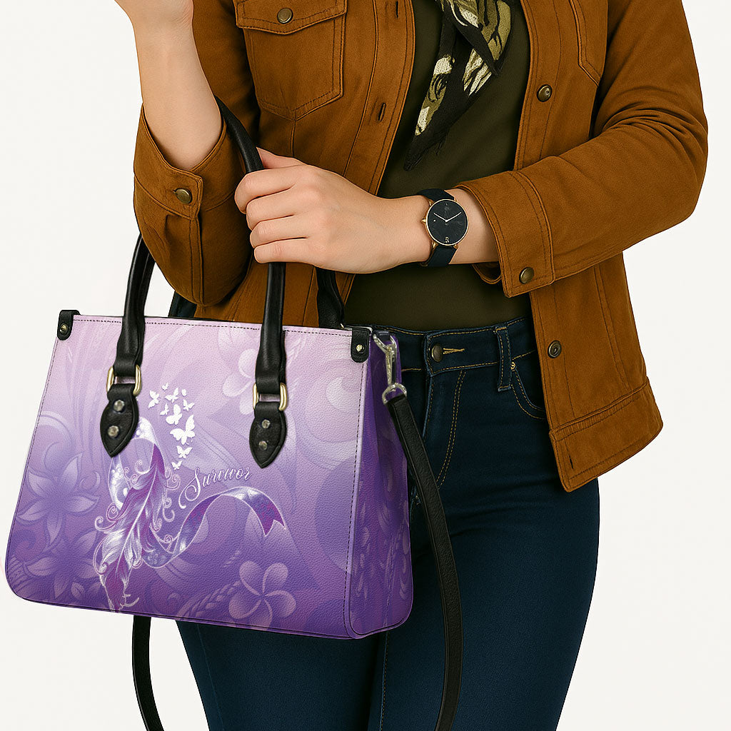 Lupus Awareness Month Leather Bag Polynesian Style