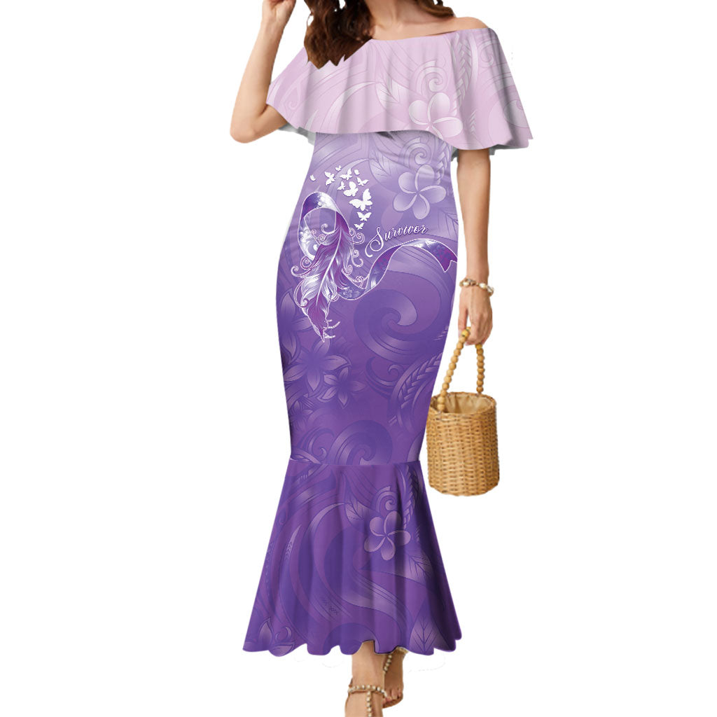 Lupus Awareness Month Mermaid Dress Polynesian Style