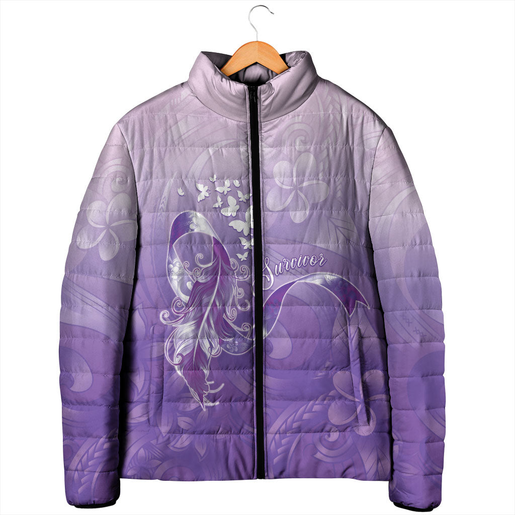 Lupus Awareness Month Padded Jacket Polynesian Style