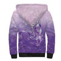 Lupus Awareness Month Sherpa Hoodie Polynesian Style