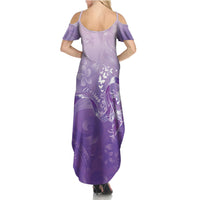 Lupus Awareness Month Summer Maxi Dress Polynesian Style