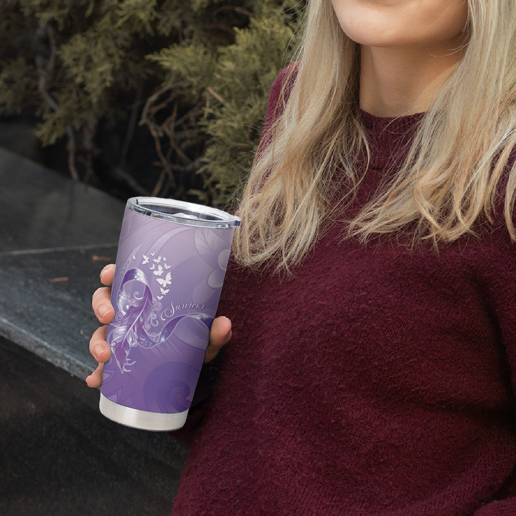 Lupus Awareness Month Tumbler Cup Polynesian Style