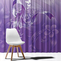 Lupus Awareness Month Window Curtain Polynesian Style