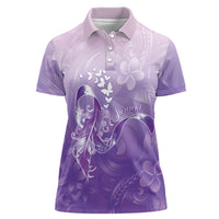 Lupus Awareness Month Women Polo Shirt Polynesian Style