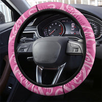 New Zealand Nurse Steering Wheel Cover Maori Koru Pink Version
