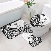 Personalised New Zealand Nurse Bathroom Set Maori Koru Black Version