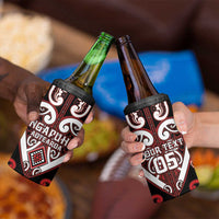 Custom Aotearoa Ngapuhi 4 in 1 Can Cooler Tumbler Maori Tribal Pattern LT05 - Polynesian Pride
