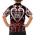 Custom Aotearoa Ngapuhi Family Matching Off Shoulder Maxi Dress and Hawaiian Shirt Maori Tribal Pattern