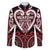 Custom Aotearoa Ngapuhi Family Matching Off Shoulder Maxi Dress and Hawaiian Shirt Maori Tribal Pattern